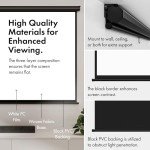 100" Wall-Mounted 4K HD Projector Screen