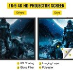 Portable 16:9 Outdoor Projector Screen with Stand