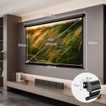 100" Wall-Mounted 4K HD Projector Screen
