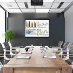 60-Inch Tripod Projector Screen for Home Theater