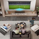 100" Wall-Mounted 4K HD Projector Screen