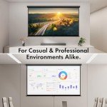 100" Wall-Mounted 4K HD Projector Screen