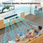 GarageRock 90W Bluetooth Soundbar with Clear Sound