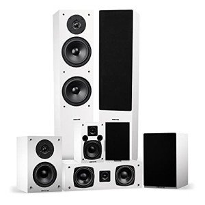 Fluance Elite 7.0 Surround Sound Speaker System - White