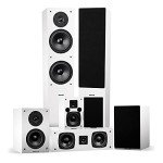 Fluance Elite 7.0 Surround Sound Speaker System - White
