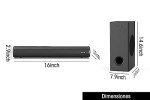 2.1 Sound Bar with Deep Bass for TV