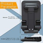 Adjustable Phone and Tablet Stand Holder - Black