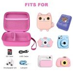 Kids Camera Case, EVA Hard Shell - Pink