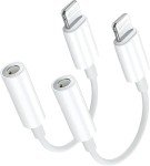 iPhone Lightning to 3.5mm Headphone Adapter - 2 Pack