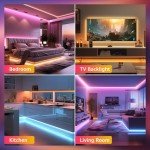 Smart RGB LED Strip Light with Music Sync