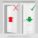 Portable Door Lock Brace for Home Security, Red