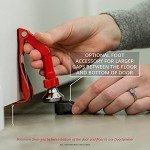 Portable Door Lock Brace for Home Security, Red