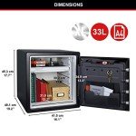 Fireproof Waterproof Safe with Digital Keypad