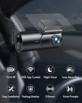 GKU 4K Dash Cam with Wi-Fi & Night Vision