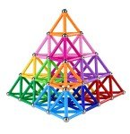 Magnetic Building Sticks and Blocks Set for All Ages