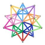 Magnetic Building Sticks and Blocks Set for All Ages
