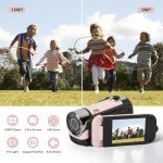 1080P HD Digital Camera with 16X Zoom - Pink