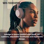 Sony WH-1000XM5 Wireless Noise Cancelling Headphones - Smoke Pink