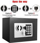 Digital Steel Safe Box with 2 Keys - 4.6L