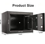 Digital Steel Safe Box with 2 Keys - 4.6L