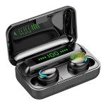 Bluetooth 5.3 Wireless Earbuds with Microphone - Black