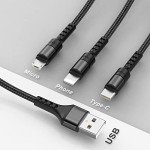 3-in-1 Fast Charging Cable for All Devices