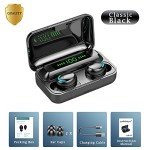Bluetooth 5.3 Wireless Earbuds with Microphone - Black