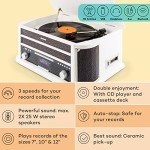 Auna Bluetooth Vinyl Record Player with Speakers