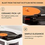 Auna Bluetooth Vinyl Record Player with Speakers