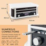 Auna Bluetooth Vinyl Record Player with Speakers