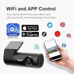 KAWA 2K QHD Dash Cam with Voice Control