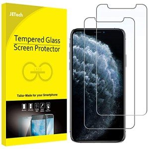 JETech iPhone 11 Pro & X Tempered Glass Protector