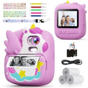 Kids Instant Camera with 32GB Card - Purple