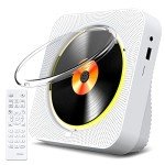 Bluetooth CD Player with Dual Speakers and Remote