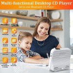 Bluetooth CD Player with Dual Speakers and Remote