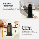 OMISOON 2000W Electric Heater with Remote Control