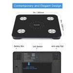 Smart Body Fat Scale with App - Black