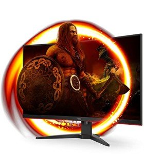 AOC 32" FHD Curved Gaming Monitor, 240Hz