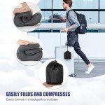 Jiancrate Travel Pillow: Memory Foam, Lightweight & Ergonomic
