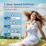 Rechargeable Bladeless Neck Fan with 360° Airflow