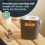 Waterproof Portable DAB Radio with Bluetooth & 15H Battery