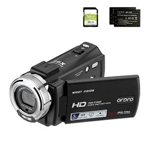 ORDRO FHD 1080P Night Vision Vlogging Camera