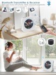 Bluetooth CD Player with HiFi Speakers and Timer