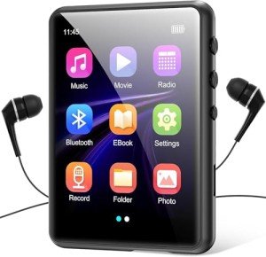 64GB Bluetooth MP3 Player with Touch Screen Features