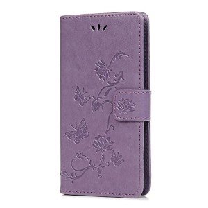 Light Purple PU Leather Flip Case for Huawei P Smart