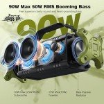 W-KING 90W Waterproof Bluetooth Speaker with Deep Bass