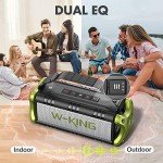 W-KING 90W Waterproof Bluetooth Speaker with Deep Bass