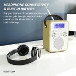 Portable DAB+ FM Digital Radio with Bluetooth 5.0