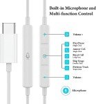 USB C Wired Earphones with Mic & Volume Control