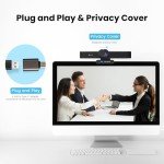 TONGVEO 4K Webcam with AI Auto Framing